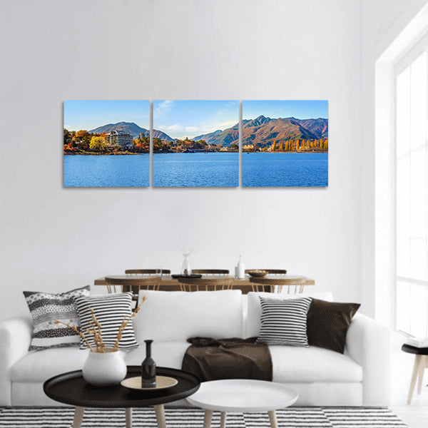 Lake Kawaguchi Kawaguchiko at Fujikawaguchiko in Japan Panoramic Canvas Wall Art