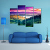 Fantastic morning mountain landscape multi panel canvas wall art