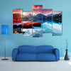 Peaceful Mountain Lake in National Park High Tatra multi panel canvas wall art