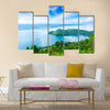 The Danau Toba lake scenery from highland multi panel canvas wall art