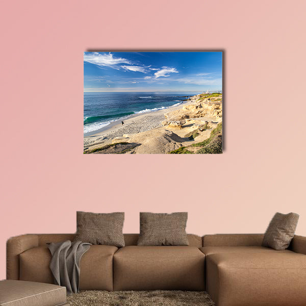 La Jolla cove beach, San Diego, California Multi panel canvas wall art