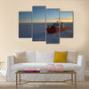 Icebreaker ship in the sea of Antarctic multi panel canvas wall art