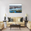 Panorama of Riga city Latvia Multi panel canvas wall art