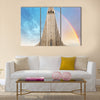 Hallgrimskirkja cathedral in reykjavik iceland multi panel canvas wall art