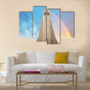 Hallgrimskirkja cathedral in reykjavik iceland multi panel canvas wall art