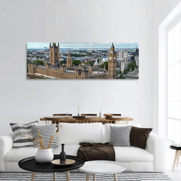 House of parliament panoramic canvas wall art