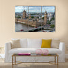 House of parliament in London View from London Eye Multi panel canvas wall art