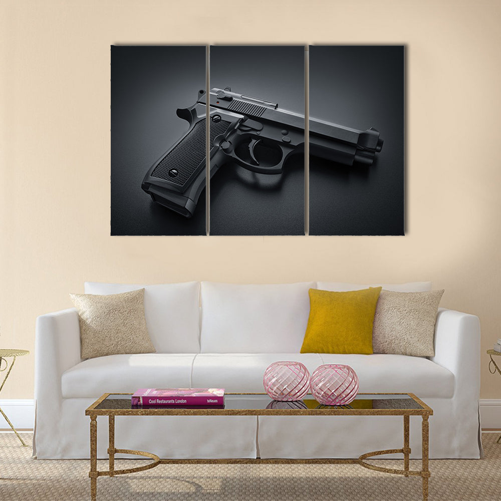 Automatic Gun multi panel canvas wall art