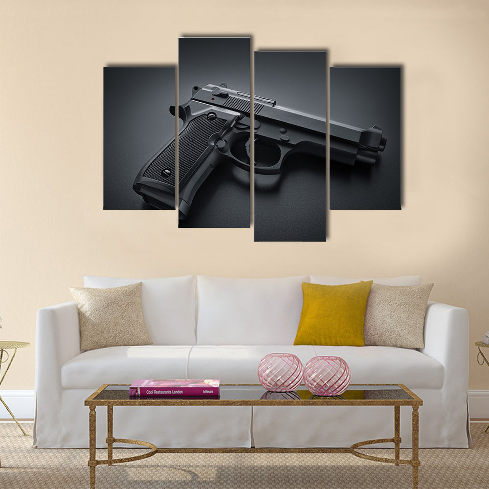 Automatic Gun multi panel canvas wall art