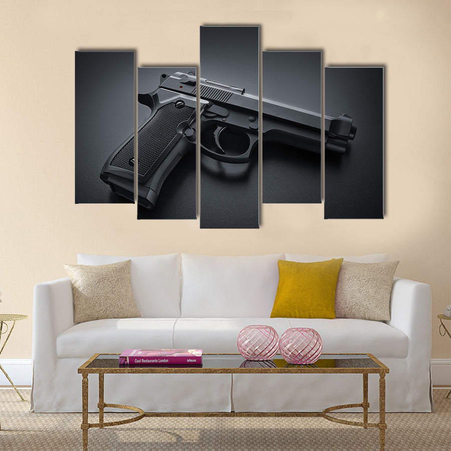Automatic Gun multi panel canvas wall art