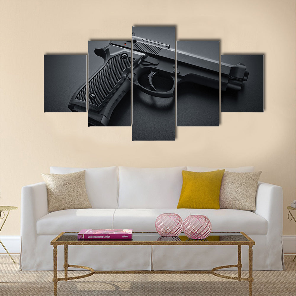 Automatic Gun multi panel canvas wall art