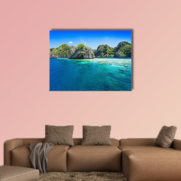 Very beautiful islands in the sea, Philippines multi panel canvas wall art
