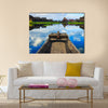 Traditional Myanmar boat in inle lake, Shan state, Myanmar Multi panel canvas wall art