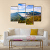 Bromo volcano at sunrise in Tengger Semeru national park, East Java, Indonesia multi panel canvas wall art