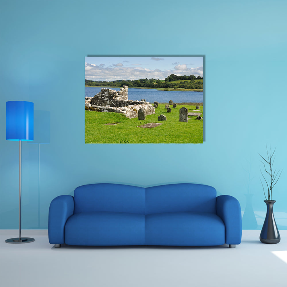 Devenish Island Monastic Site, Co Fermanagh, Northern Ireland multi panel canvas wall art