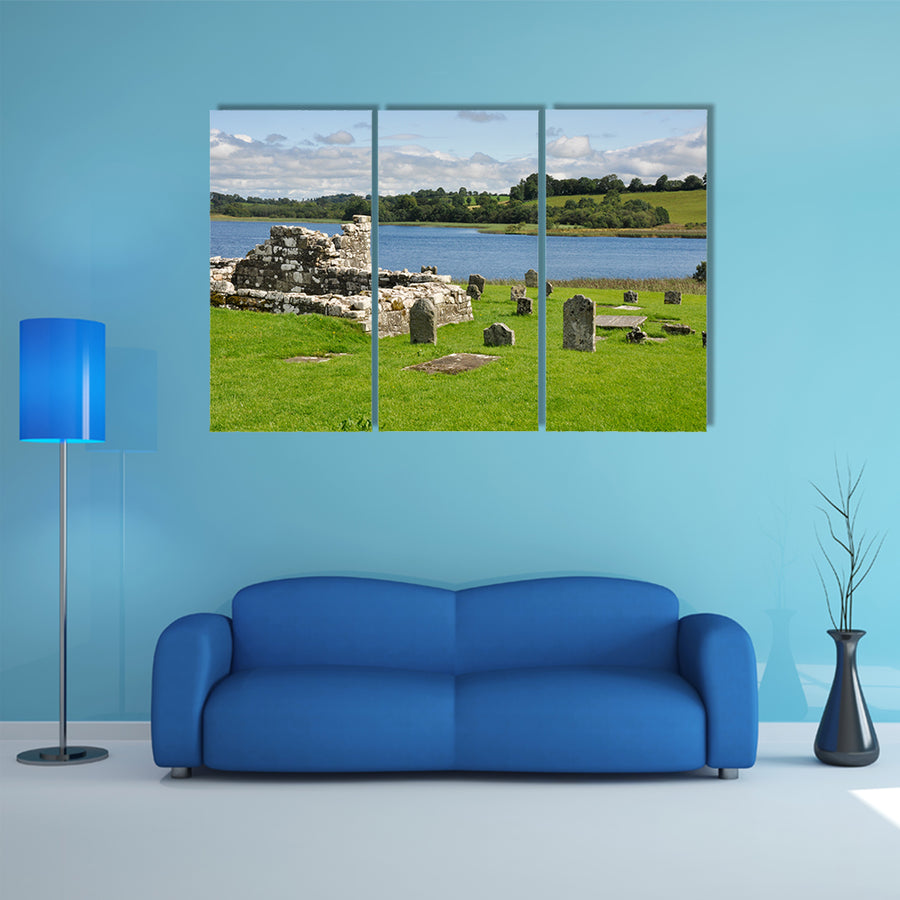 Devenish Island Monastic Site, Co Fermanagh, Northern Ireland multi panel canvas wall art