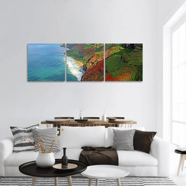 Na Pali Coast, Kauai, Hawaii Panoramic Canvas Wall Art