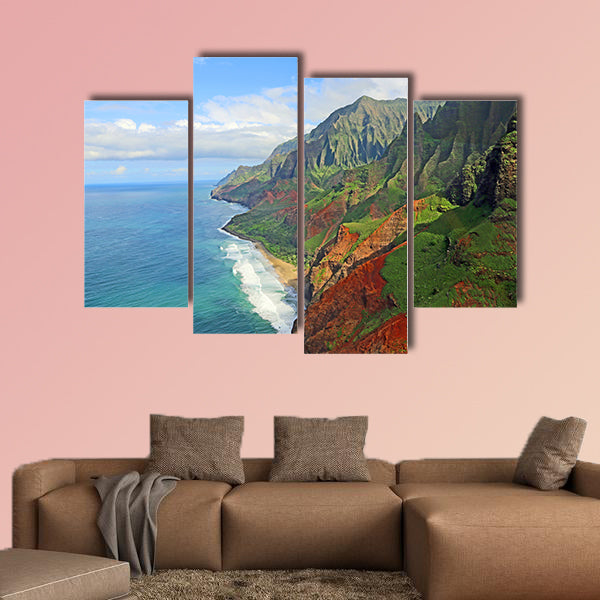 Na Pali Coast, Kauai, Hawaii multi panel canvas wall art