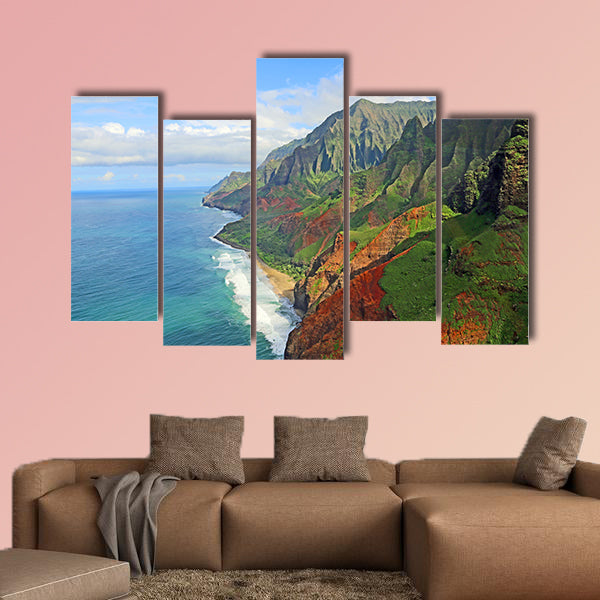 Na Pali Coast, Kauai, Hawaii multi panel canvas wall art