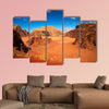 Wadi Rum desert, Jordan Multi panel canvas wall art