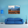 Volcano Aconcagua and Vineyard Multi panel canvas wall art