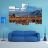 Volcano Aconcagua and Vineyard Multi panel canvas wall art