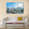 panoramic view of city elevated road  multi panel canvas wall art