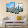 panoramic view of city elevated road  multi panel canvas wall art