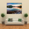 Lake Altoona at Red Top Mountain State Park north of Atlanta at sunrise Multi panel canvas wall art