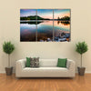 Lake Altoona at Red Top Mountain State Park north of Atlanta at sunrise Multi panel canvas wall art