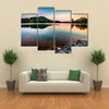 Lake Altoona at Red Top Mountain State Park north of Atlanta at sunrise Multi panel canvas wall art