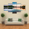 Lake Altoona at Red Top Mountain State Park north of Atlanta at sunrise Multi panel canvas wall art