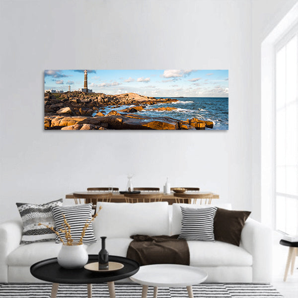 Lighthouse in Cabo Polonio, Rocha, Uruguay Panoramic Canvas Wall Art