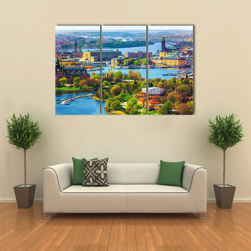 A Great View Of A Summer  Multi Panel Canvas Wall Art
