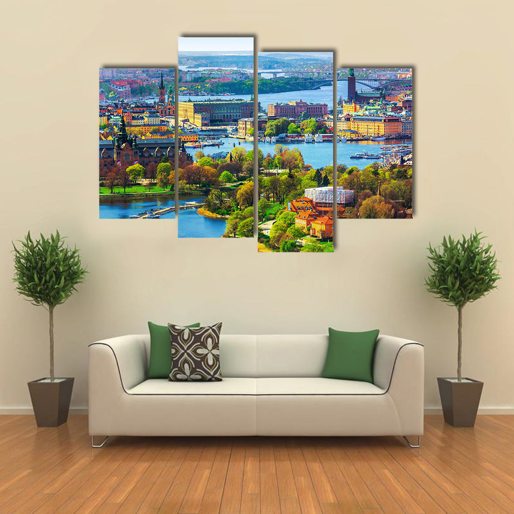 A Great View Of A Summer  Multi Panel Canvas Wall Art