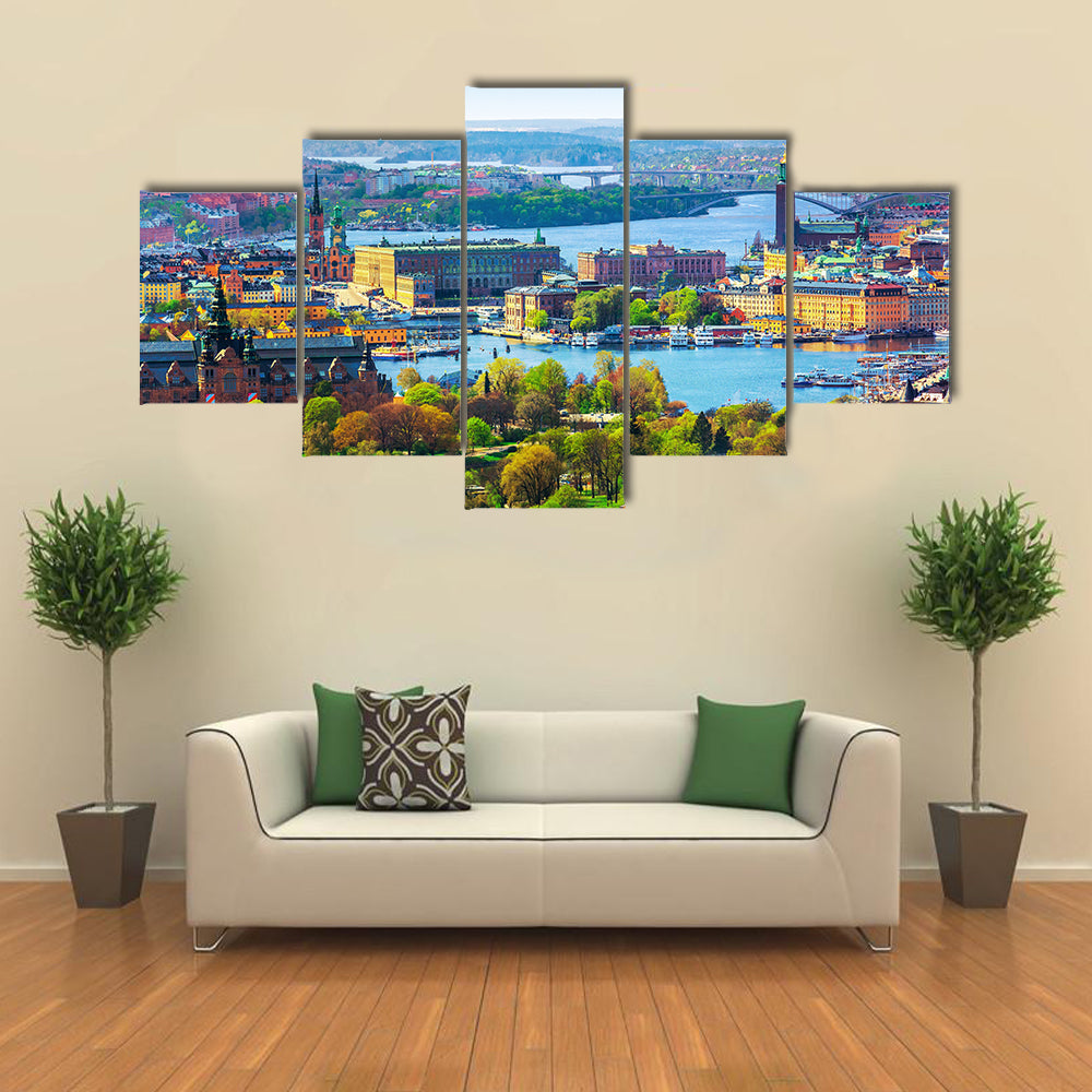 A Great View Of A Summer  Multi Panel Canvas Wall Art