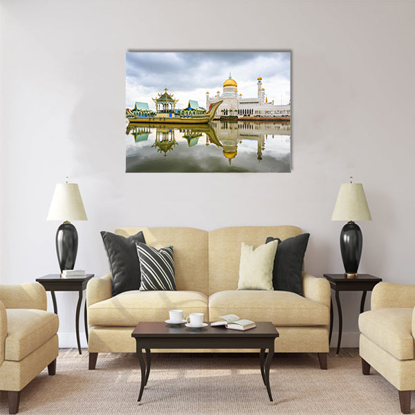 Sultan Omar Ali Saifudding Mosque Multi panel canvas wall art