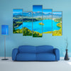 Bled Lake Panorama, in the Slovenia, Europe multi panel canvas wall art