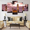 The Jame Asr Hassanal Bolkiah Mosque Multi panel canvas wall art