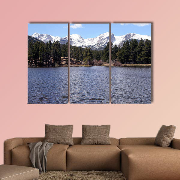 Peaceful Colorado Mountains multi panel canvas wall art