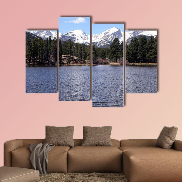 Peaceful Colorado Mountains multi panel canvas wall art