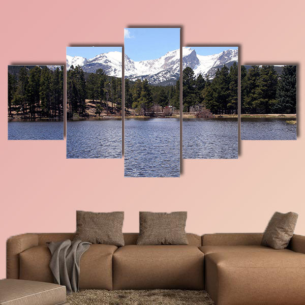 Peaceful Colorado Mountains multi panel canvas wall art