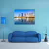 Panorama of Bangkok in Benjakiti Park, Thailand multi panel canvas wall art