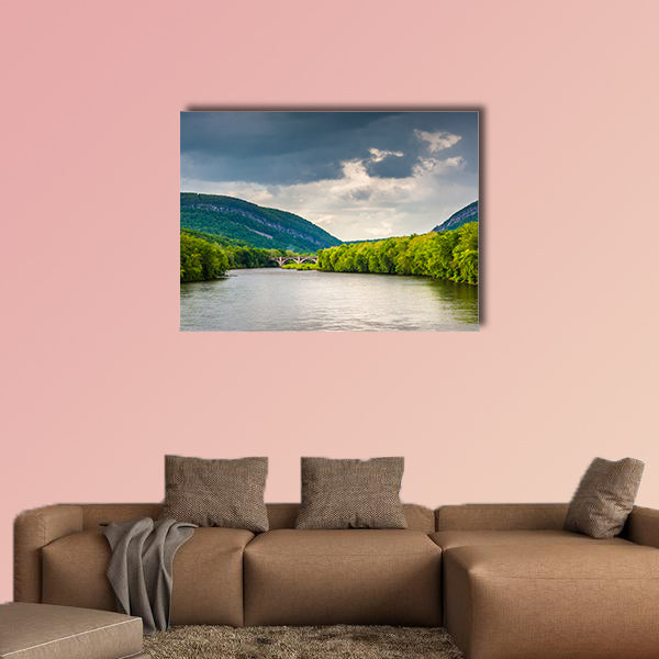 The Delaware Water Gap and the Delaware River in Portland, wall art
