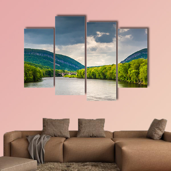 The Delaware Water Gap and the Delaware River in Portland, wall art