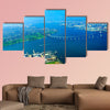 Aerial view of the Coronado Island and bridge in America canvas wall art