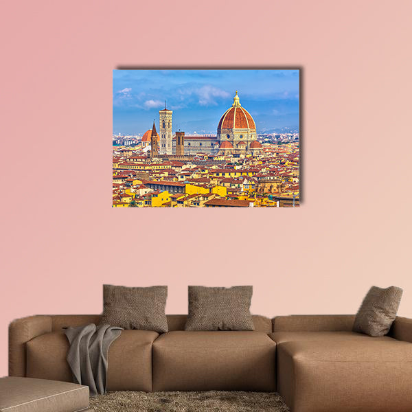 Duomo cathedral in Florence, Italy multi panel canvas wall art
