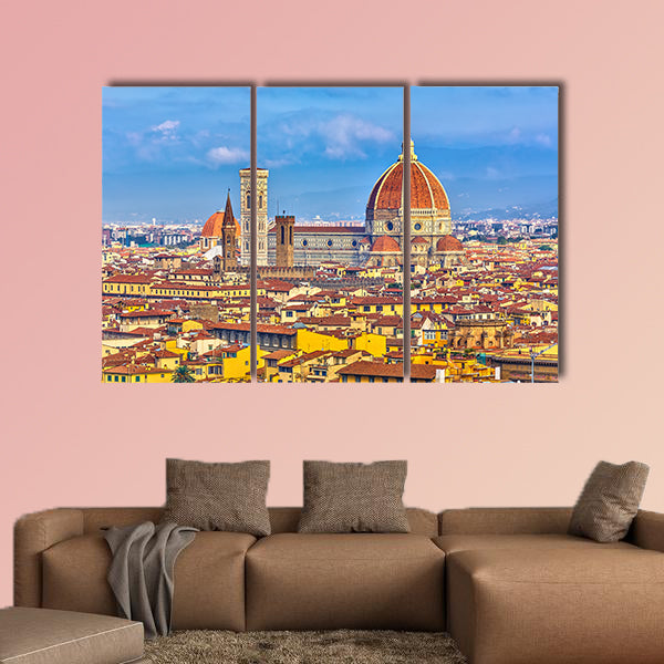 Duomo cathedral in Florence, Italy multi panel canvas wall art