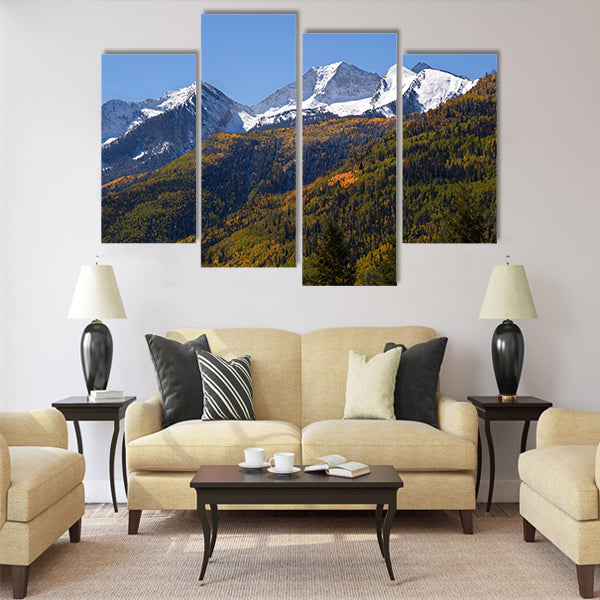 Elk Mountains Colorado in Fall Multi panel canvas wall art