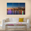 Toronto skyline at dusk Multi panel canvas wall art